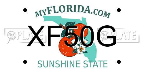 XF50G Florida License Plate