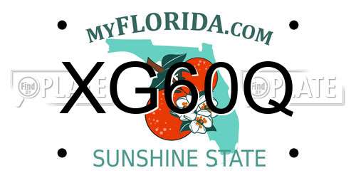 XG60Q Florida License Plate