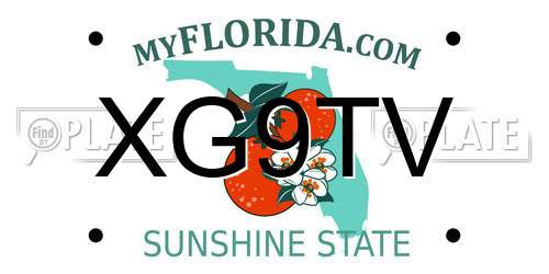 XG9TV Florida License Plate