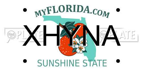 XHYNA Florida License Plate