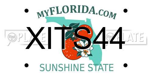 XITS44 Florida License Plate
