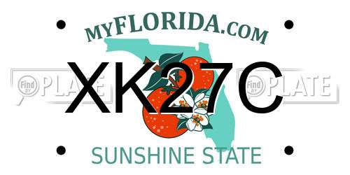 XK27C Florida License Plate