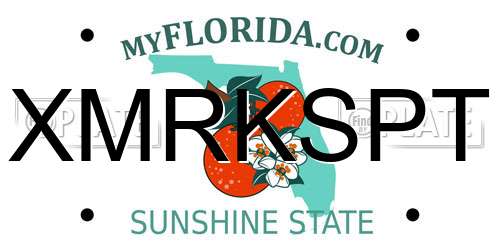 XMRKSPT Florida License Plate