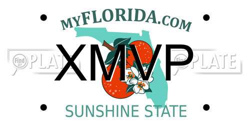 XMVP Florida License Plate