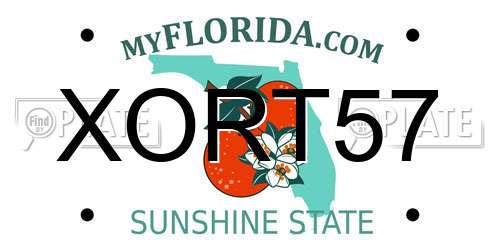 XORT57 Florida License Plate