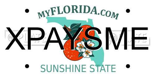XPAYSME Florida License Plate