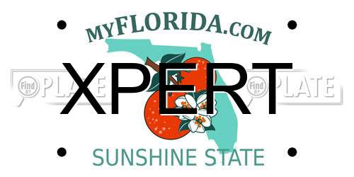 XPERT Florida License Plate