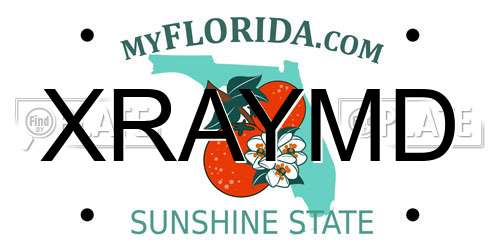 XRAYMD Florida License Plate
