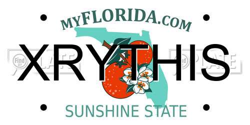 XRYTHIS Florida License Plate