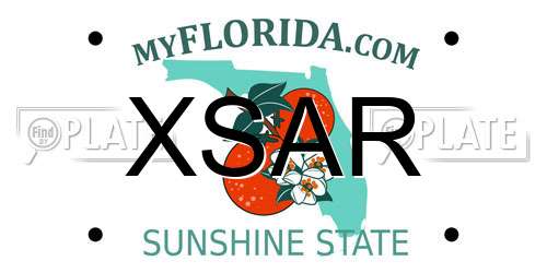 XSAR Florida License Plate