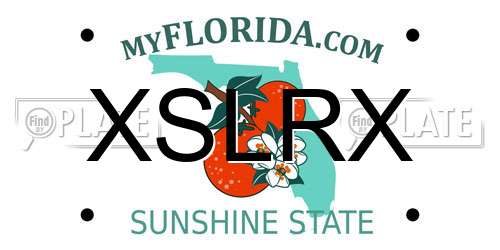 XSLRX Florida License Plate
