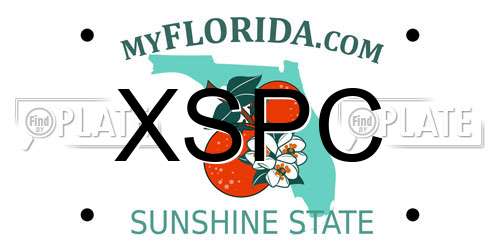 XSPC Florida License Plate