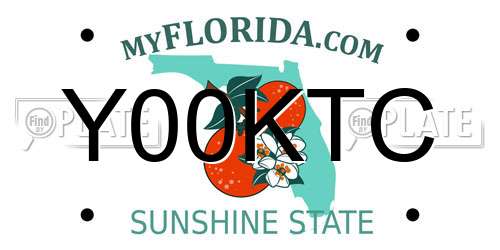 Y00KTC Florida License Plate