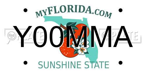 Y00MMA Florida License Plate