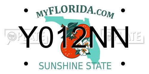 Y012NN Florida License Plate
