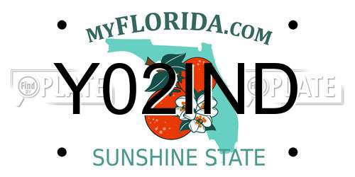 Y02IND Florida License Plate