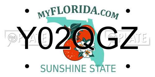 Y02QGZ Florida License Plate