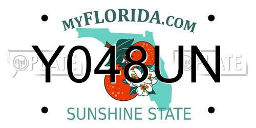 Y048UN Florida License Plate