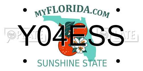 Y04ESS Florida License Plate