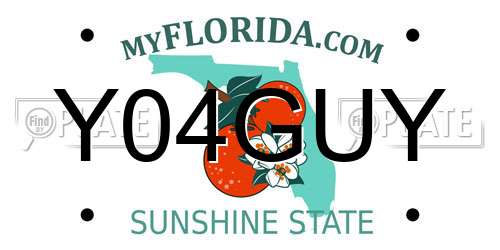 Y04GUY Florida License Plate