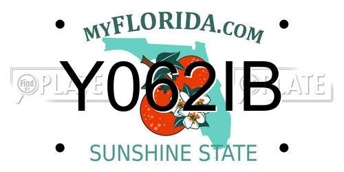 Y062IB Florida License Plate
