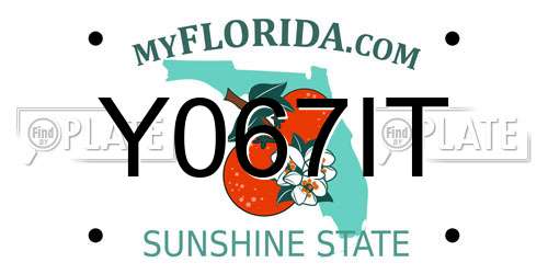 Y067IT Florida License Plate