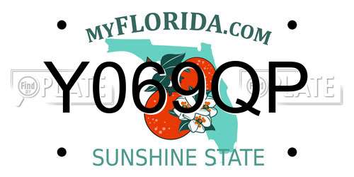 Y069QP Florida License Plate