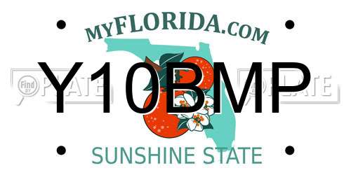Y10BMP Florida License Plate