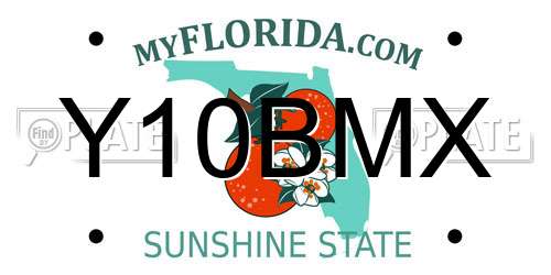 Y10BMX Florida License Plate