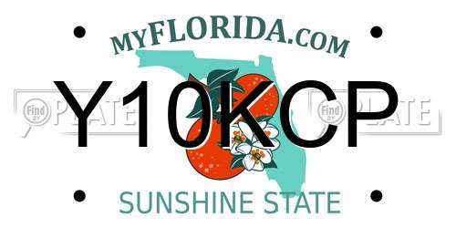 Y10KCP Florida License Plate