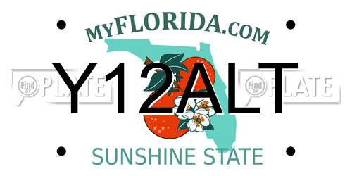 Y12ALT Florida License Plate