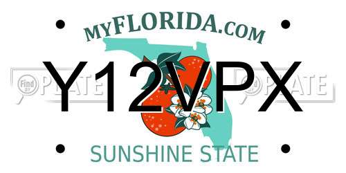 Y12VPX Florida License Plate