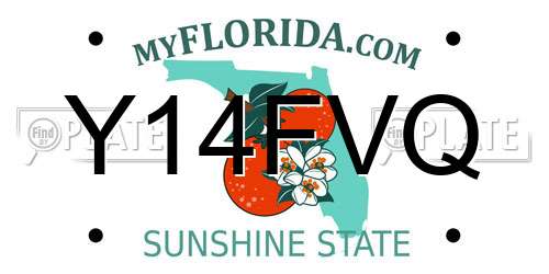 Y14FVQ Florida License Plate