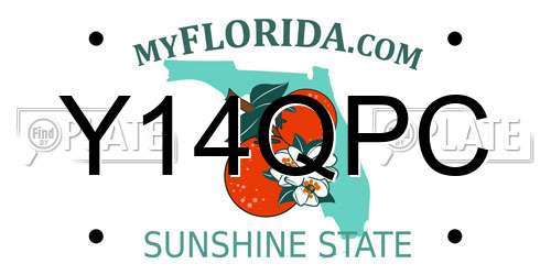 Y14QPC Florida License Plate