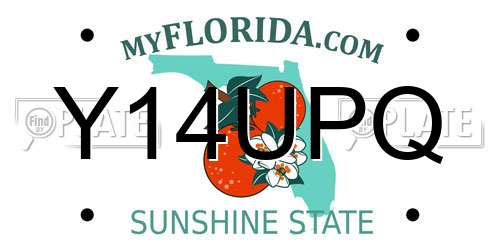 Y14UPQ Florida License Plate