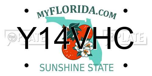 Y14VHC Florida License Plate