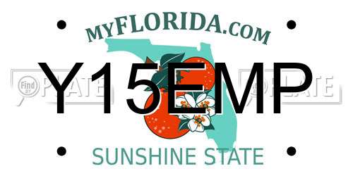 Y15EMP Florida License Plate