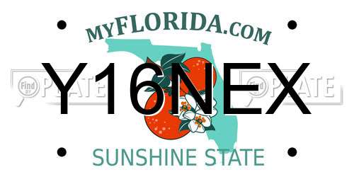 Y16NEX Florida License Plate