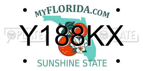Y188KX Florida License Plate