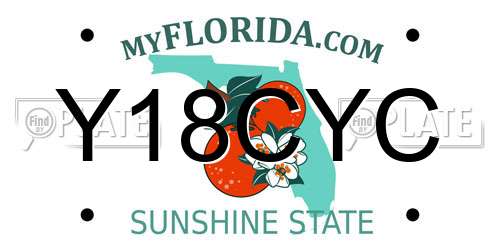Y18CYC Florida License Plate