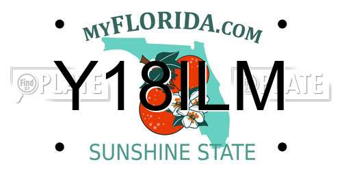 Y18ILM Florida License Plate
