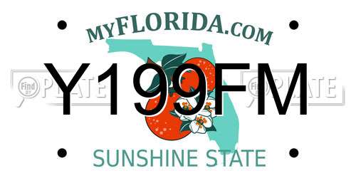 Y199FM Florida License Plate