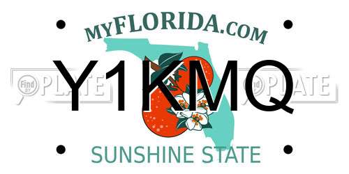 Y1KMQ Florida License Plate