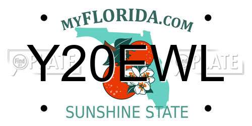 Y20EWL Florida License Plate