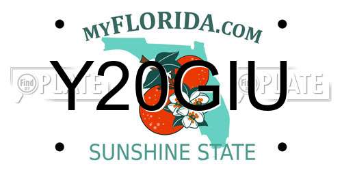 Y20GIU Florida License Plate