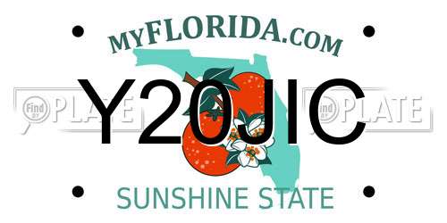 Y20JIC Florida License Plate