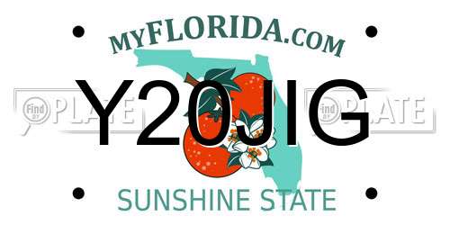 Y20JIG Florida License Plate