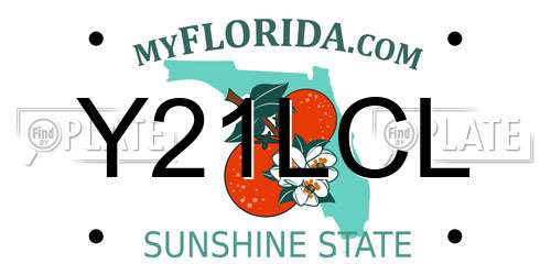 Y21LCL Florida License Plate