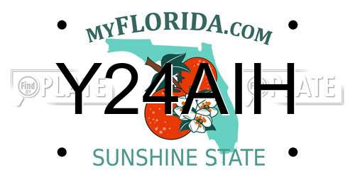 Y24AIH Florida License Plate