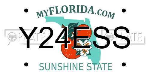 Y24ESS Florida License Plate